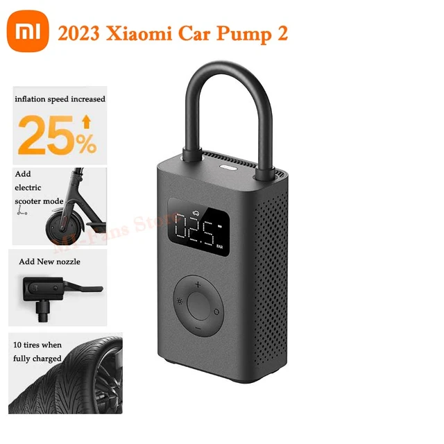 2023 New Xiaomi Mijia Air Pump 2 Portable Electric Air Compressor Tire  Sensor Mi Inflatable Treasure