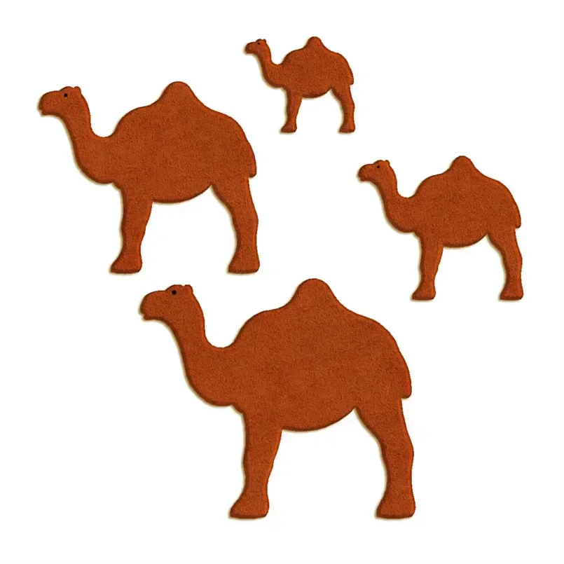 Four Specifications Cartoon Desert Animal Single-humped Camel Plastic Molds Cake Fondant Tools Cookie Sushi and Fruits Cutters