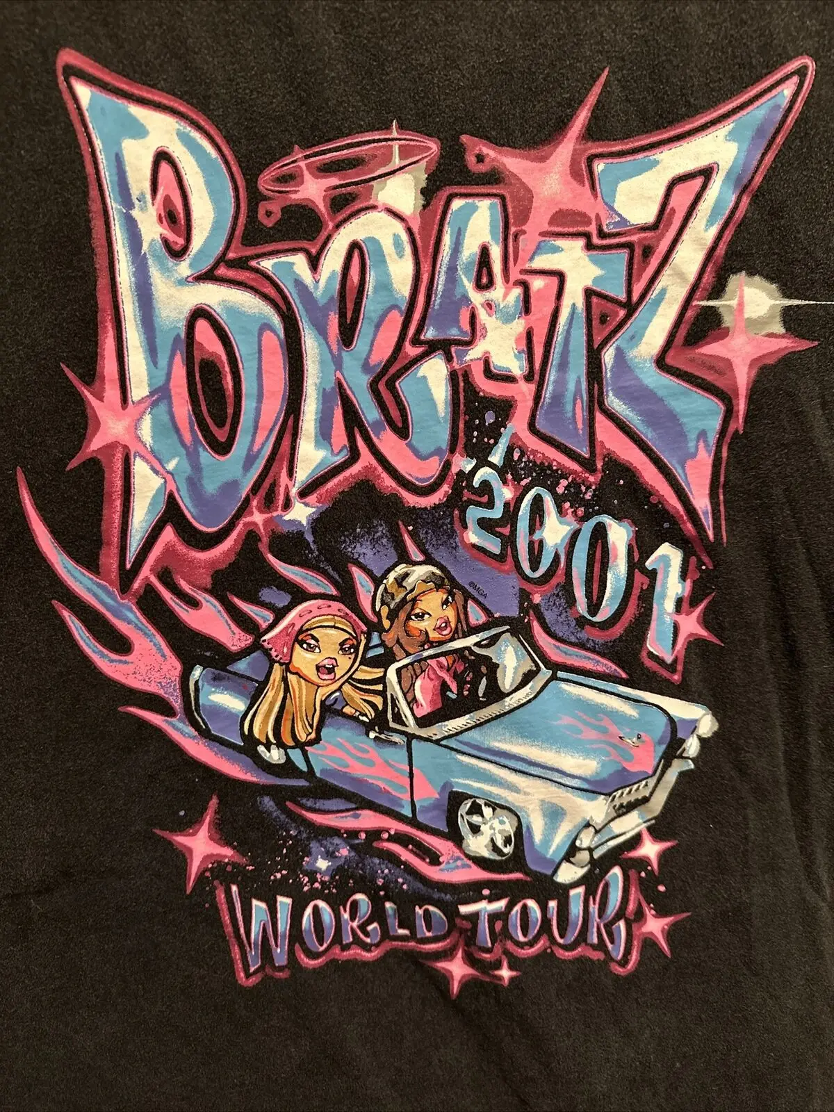 3Xl Xxxl Bratz 2001 World Tour Dolls Kill Collab Airbrush Print Shirt