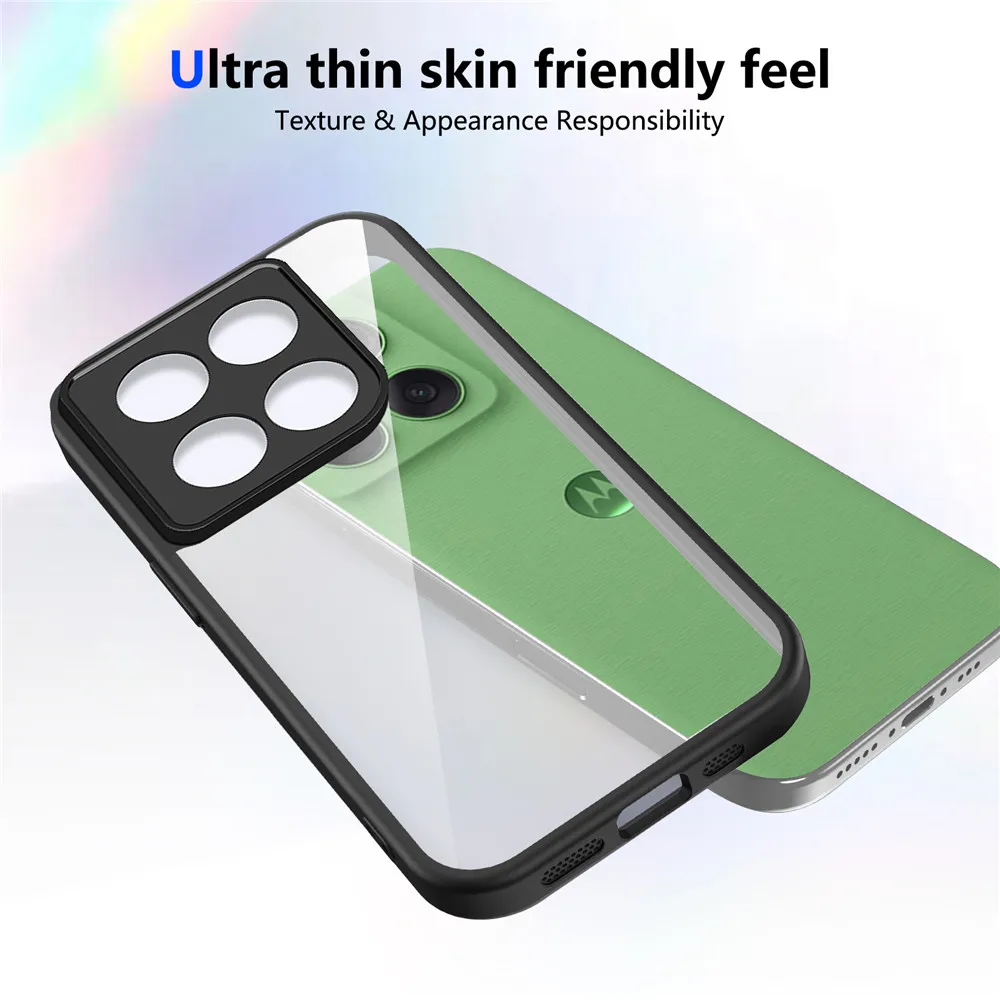 Shockproof Armor Matte Acrylic Clear Phone Case