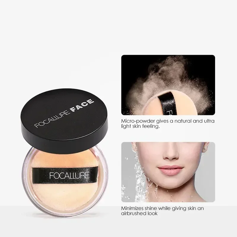 Setting Powder Loose Powder Concealer Powder Face Powder Matte Loose Powder Setting Concealer Professional Face Styling Invisible Pores Oil Control Makeup Translucent Brightening