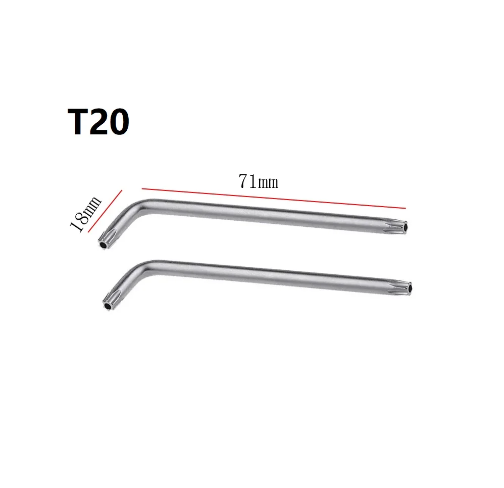 2 stücke Torx Hex Schlüssel Schraubendreher Schlüssel T30 T20 T25 T15 Legierung Stahl Doppel-Ende 2-weg Mini Torx schraubendreher Schraubenschlüssel Werkzeug – Detail 1