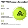AMASPORT Tennis Balls Practice Training Pressureless High Quality Durable Bouncy Balls for Beginner Tennis Sport 4