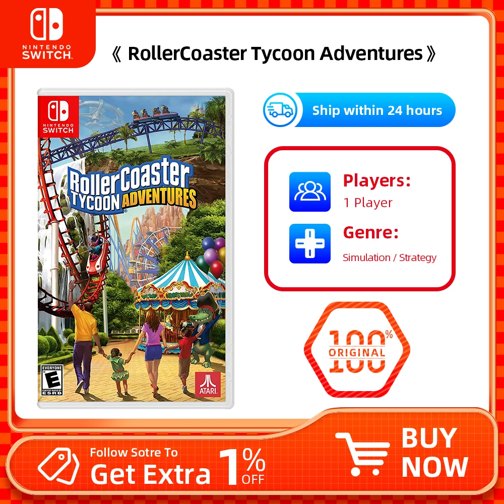 Rollercoaster Tycoon: Adventures - Nintendo Switch Standard Edition 