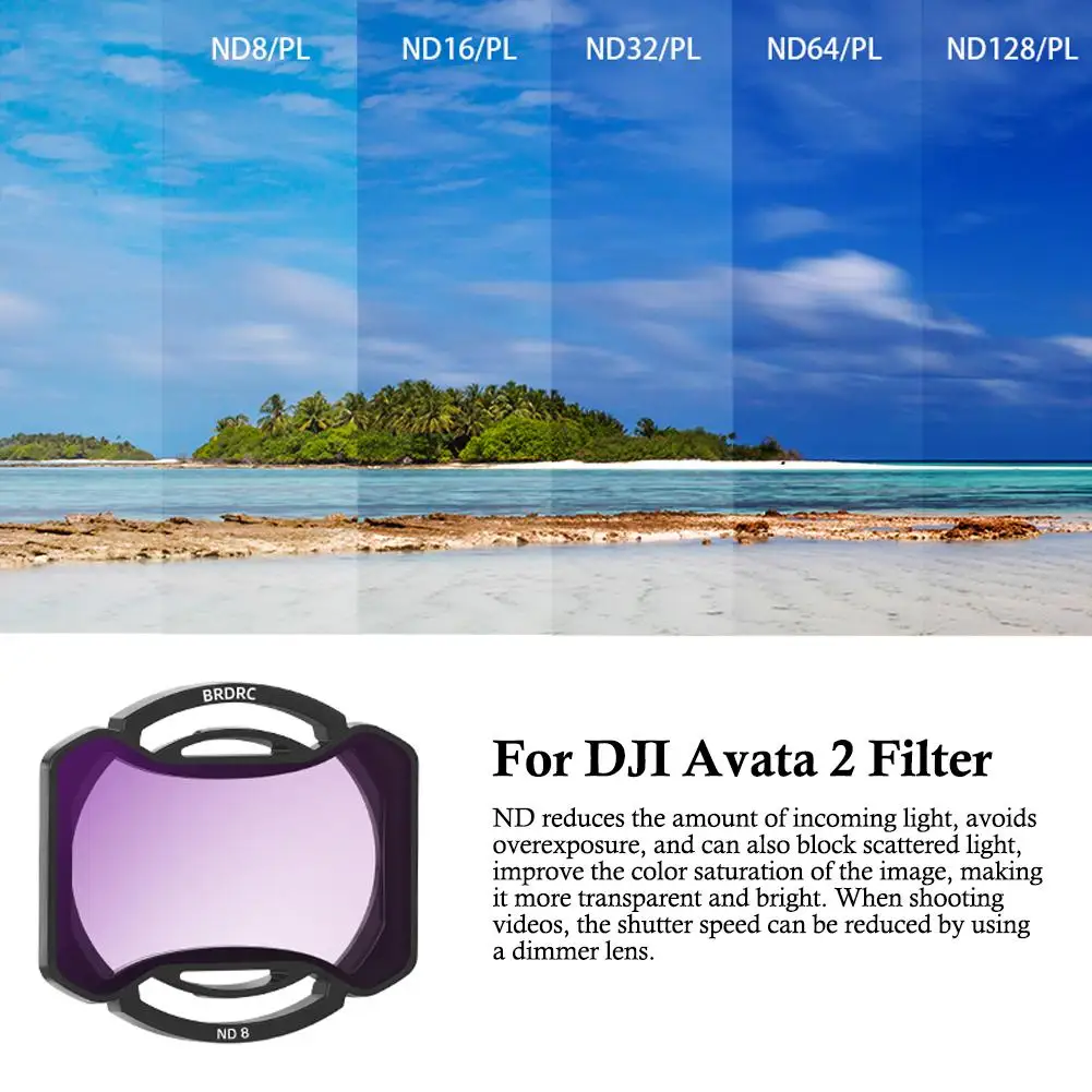 

For DJI AVATA 2 Camera Lens Filter Traverser UV Protective Polarizer ND Dimming Protector Mirror Gimbal Accessories Drone C S2G3