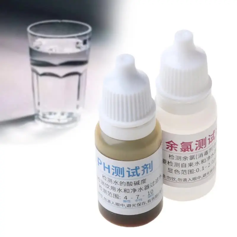 Gouttes Testeur PH Aquarium/Piscine - 10 Ml - Pour Eau Douce Et Eau De Mer - Résultats Rapides