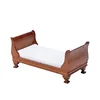 1:12 Dollhouse Miniature Wood Bed Bedroom Simulation Furniture Model Mini Doll Bed Doll Bedroom Doll House Furniture 3