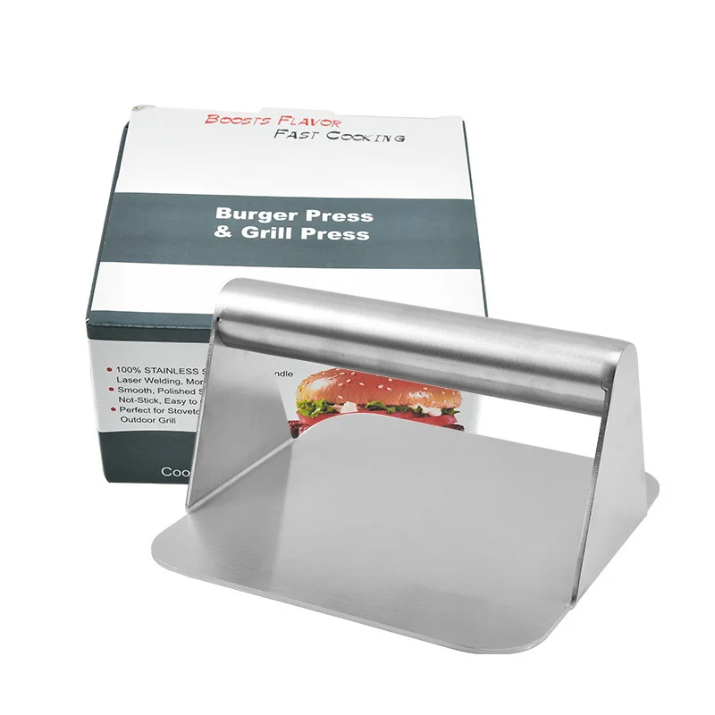 Stainless Steel Burger Press Non-Stick Grill Smasher Bacon Griddle Hamburger Mold Kitchen Accessories Tool Cooking