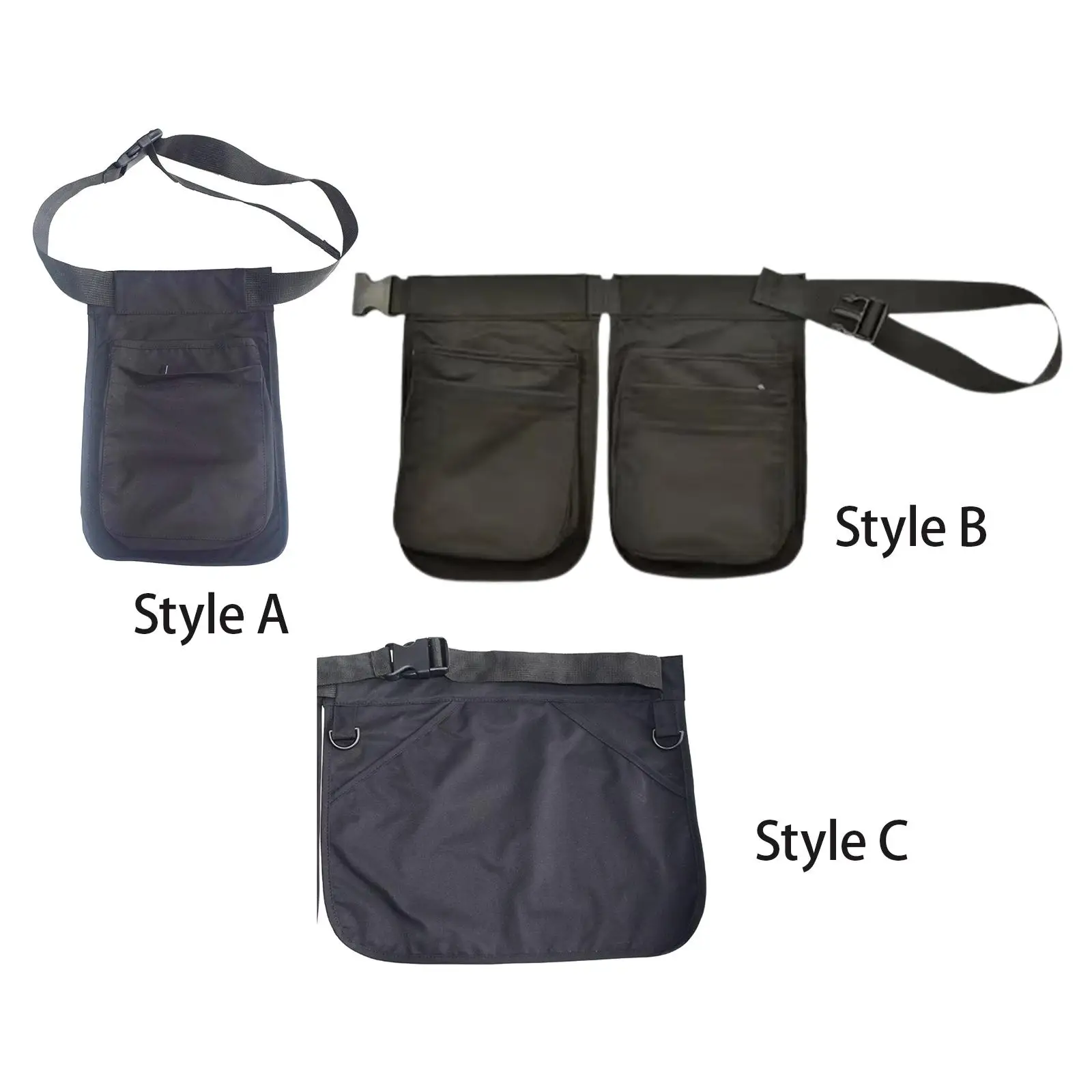 Borsa Marsupio Con Cintura Per Camerieri E Infermiere - Pratica E Regolabile - Colore Nero