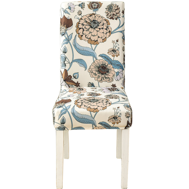 Chair Covers for Dining Room Printed Stretchable Dining Chair Slipcover Washable Removable for Kitchen Hotel,Restaurant