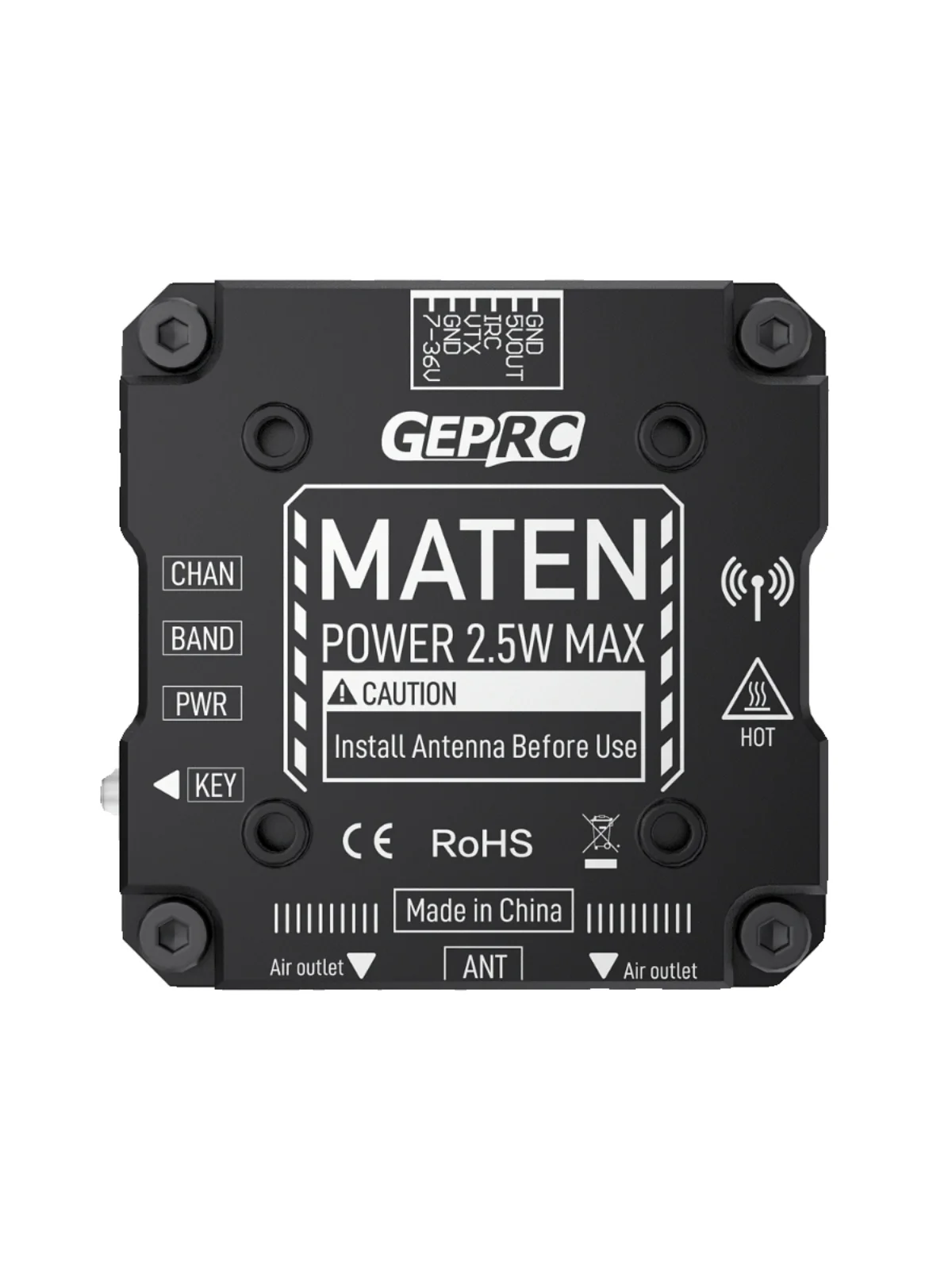 GEPRC MATEN 1.2G 2W VTX/MATEN 5.8G 2.5W VTX PRO FPV Picture Transmission Signal Is Stable Drones DIY