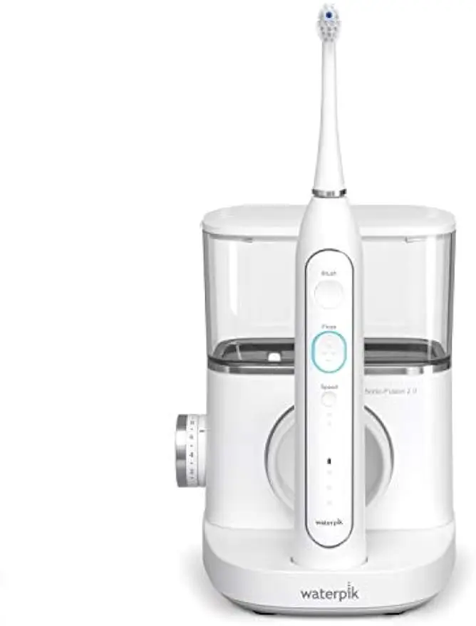 Waterpik Sonic-Fusion 2.0 Professional Flossing Toothbrush, Electric Toothbrush and Water Flosser Combo In One, White ирригатор xiaomi showsee water flosser g2 white