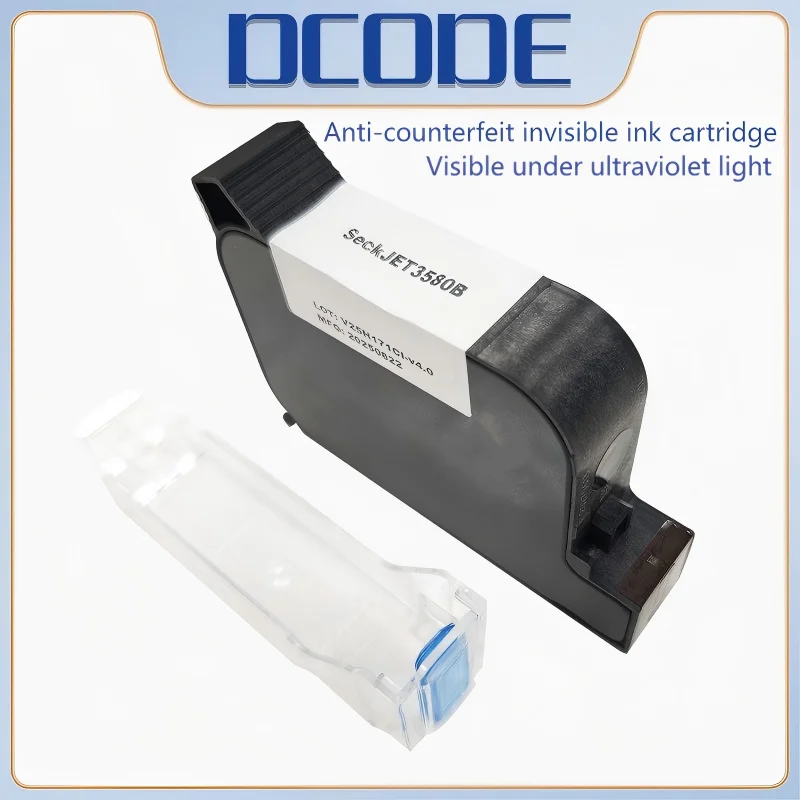 DC3580 Quick Dry Invisible Ink 12.7mm Nozzle Ink Cartridge Print Height 1/2" for