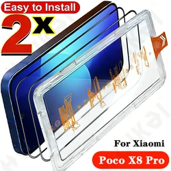 Two - Pack Easy - Install HD Tempered Glass Screen Protector for Xiaomi Poco X8 Pro (2 Pcs)