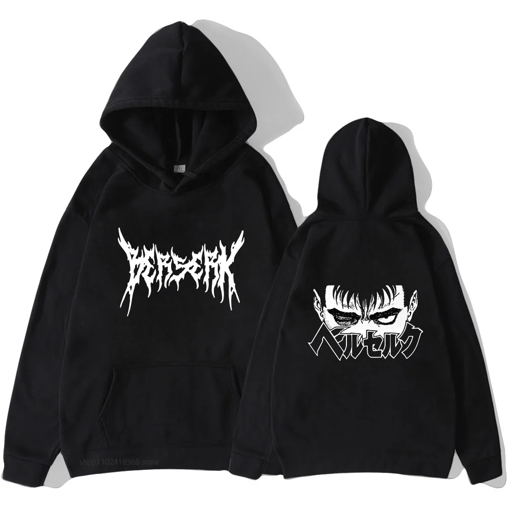

Berserk Guts Hoodies for Men Japanese Anime Graphic Sweatshirts New Fashion Pullovers Unisex Harajuku Women Hoody Manga Hoodie