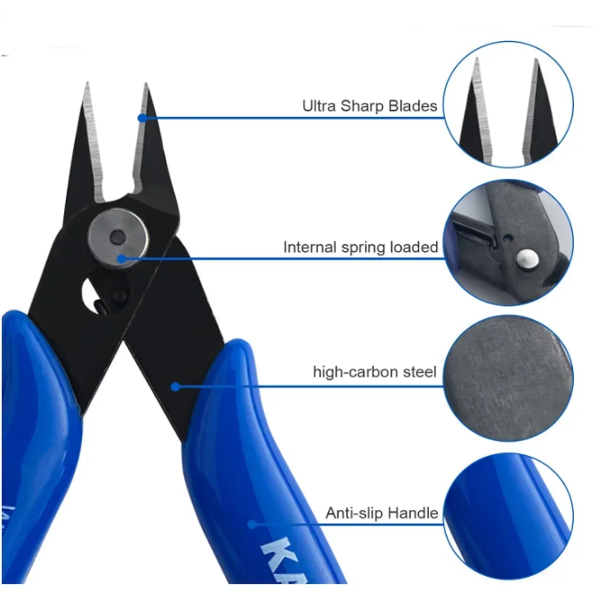 Diagonal Pliers Carbon Steel Pliers Electrical Wire Cable Cutters Cutting Side Snips Flush Nipper Hand Tools 1/2/5pcs multi functional tools electrician tools