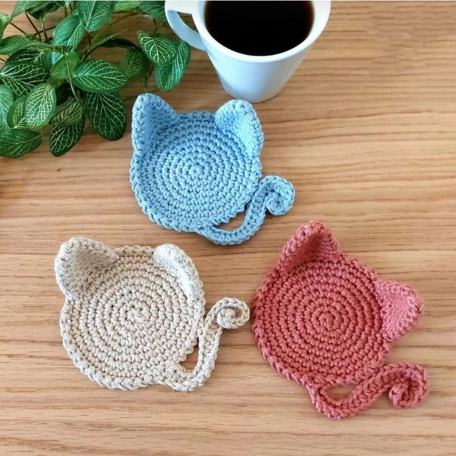 Fall Mickey Mouse Coaster, Crochet Coasters, Mickey Mouse Coaster