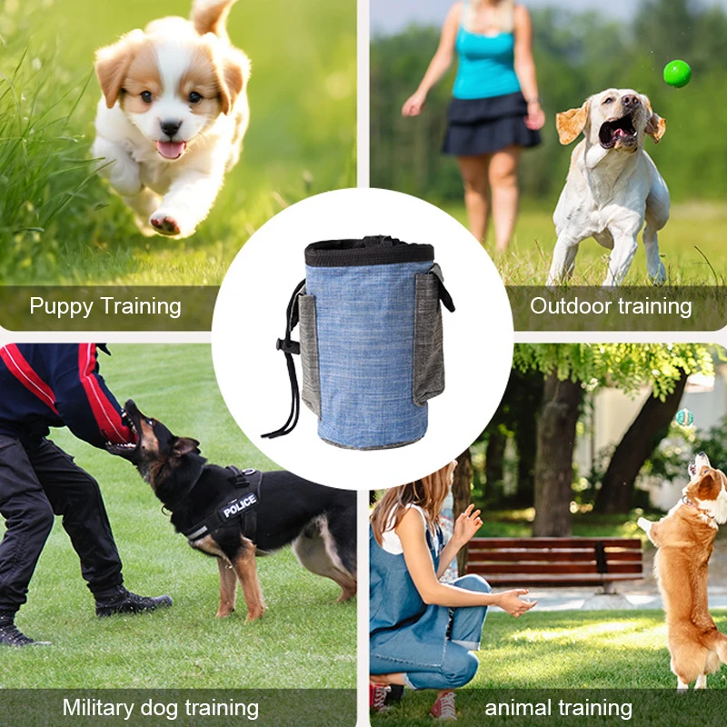 Pet Training Waist Bag Portable Outdoor Poo Bags Dog Training Bags Pet Snack Food Container Puppy Snack Reward Waist Bag