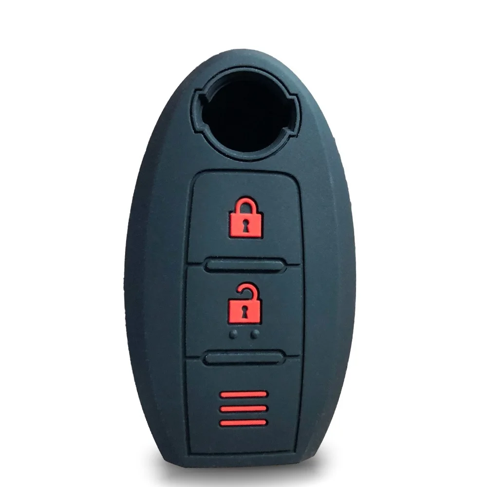 Silicone Car Key Case For Nissan Qashqai J10 note e11 Teana j32 Pulsar March Micra Juke Sylphy XTRAIL Bluebird Remote KEY Cover key case cover key case remote control case cover