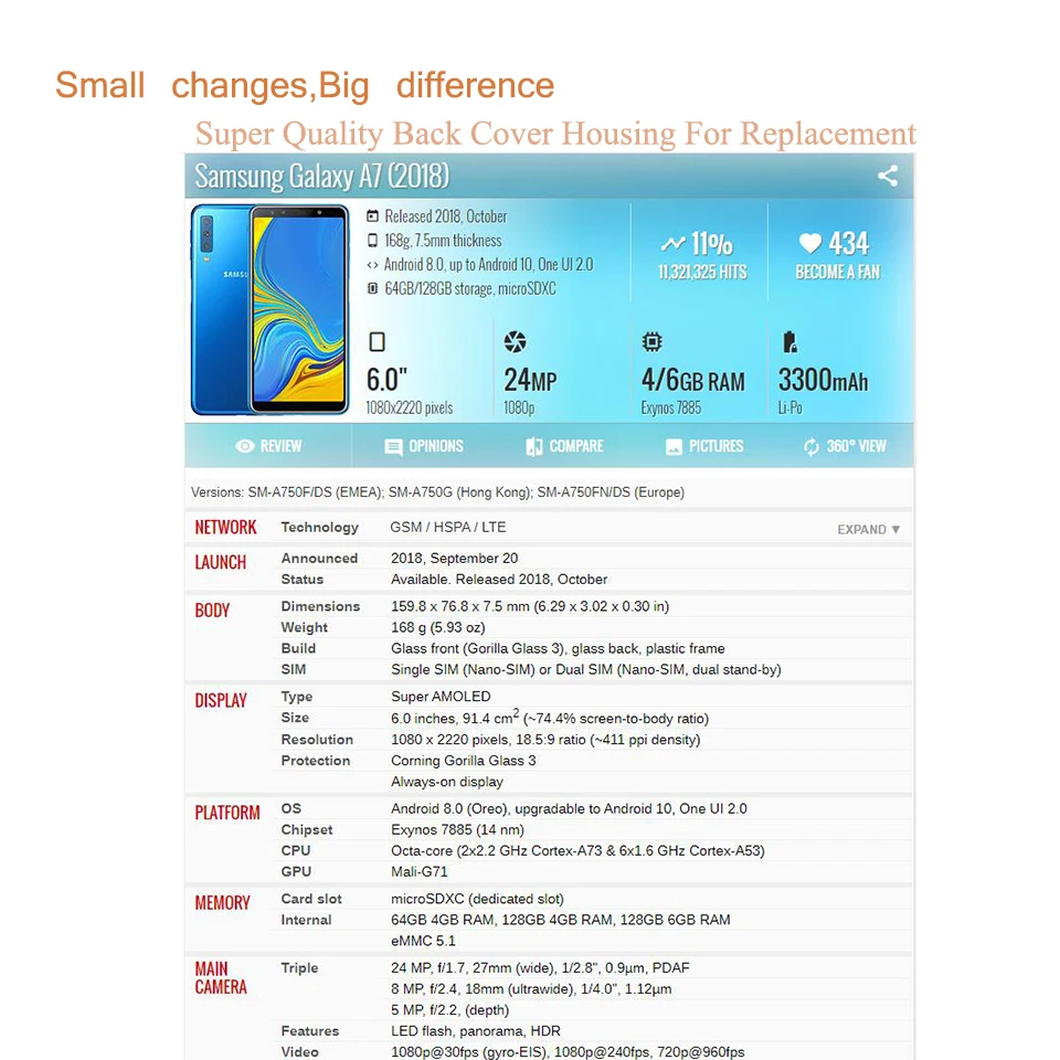 Sm A750f A7 2018 Specification Samsung A750 Specs Samsung A7