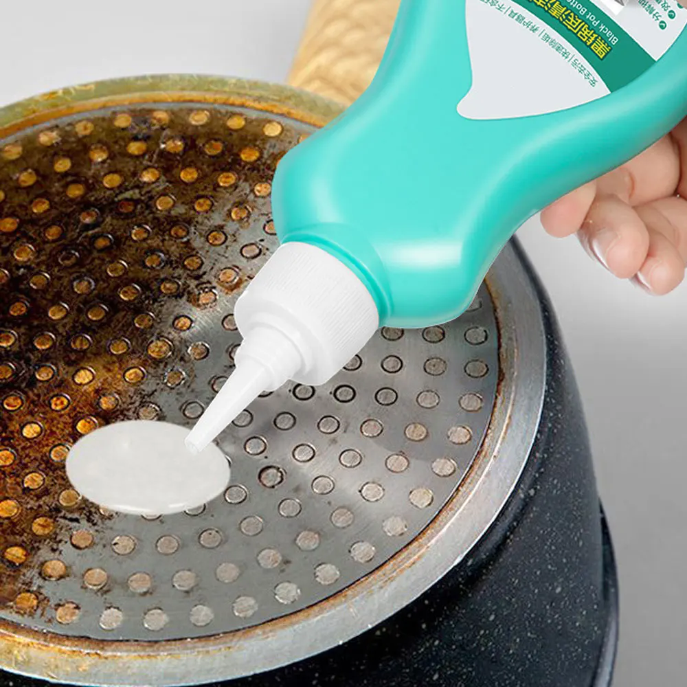 Kitchen Heavy Oil Cleaner Pan Pots Scrubber Concentrated All-Purpose Range Hood Cooktop Pots Stubborn Stains Remove