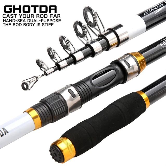 Carbon Fiber Fishing Rod Feeder  Ghotda Telescopic Fishing Rod