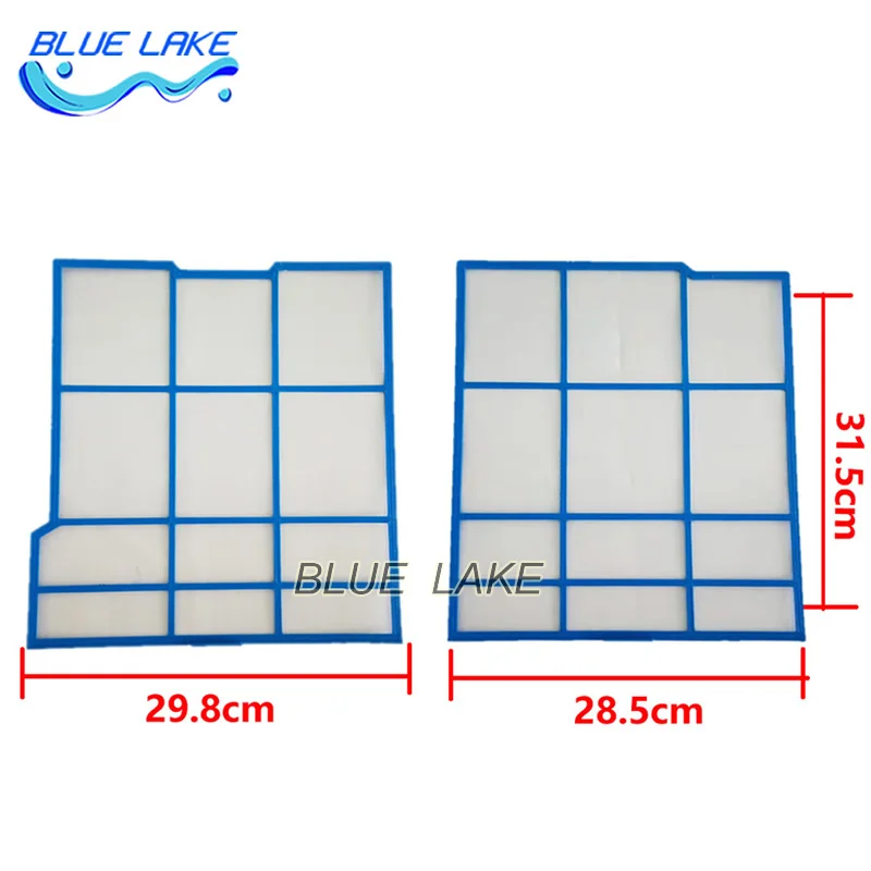 Customized Air Conditioner filter sets Left 31.5X29.8cm Right 31.5X28.5cm Hitachi Old machine custom Not original Plastic border air conditioner filter air conditioner parts air conditioning accessories
