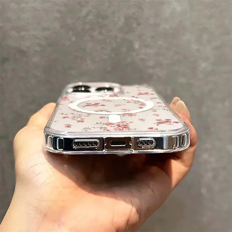 Amzpas Cover Magnetic per iPhone 16e, Custodia Protettiva Completa con Magsafe,Traslucida Opaca Posteriore Sottile Antiurto Protettiva Case per iPhone 16e (Rosa