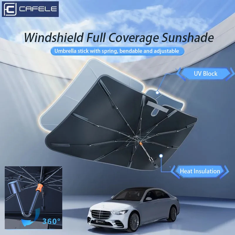 Windshield sunshade Car Front Parasol Front Windshield Sunshade Thickened Sun Protection And Heat Insulation Sun Visor For Car Tesla Model 3 Y