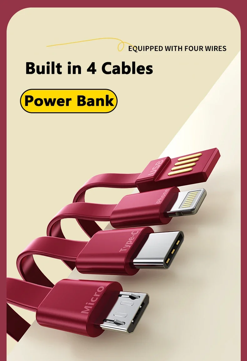Mini power bank con specchio trucco caricabatterie portatile_voghion.com