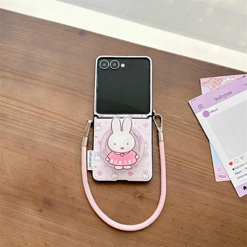 New Fashion Pink Heart Miffy Phone Case - Cute and Stylish Protective Cover