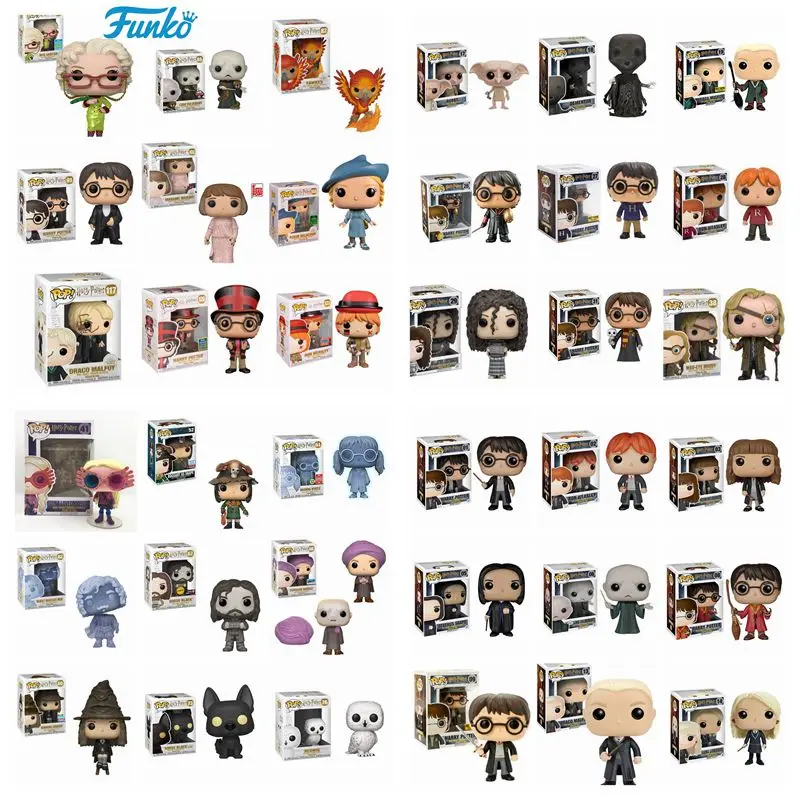 Funko Pop New Styles Bellatrix 29 # Dumbledore Dobby Snape Voldemort Luna Ron Hermione Toy Figures Collection Model Toy Gifts