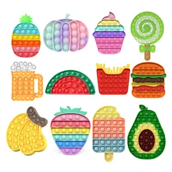 Jouets pour adultes, fruits, légumes, nourriture en forme de Fidget Simple, jouet sensoriel, Anti stress, Mini jouets pour adultes 