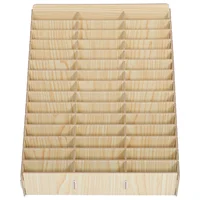 Mobile Phone Storage Box Wood Stand Desk Organizer Cell Holder Classroom Telephone Maple Staff Locker 1