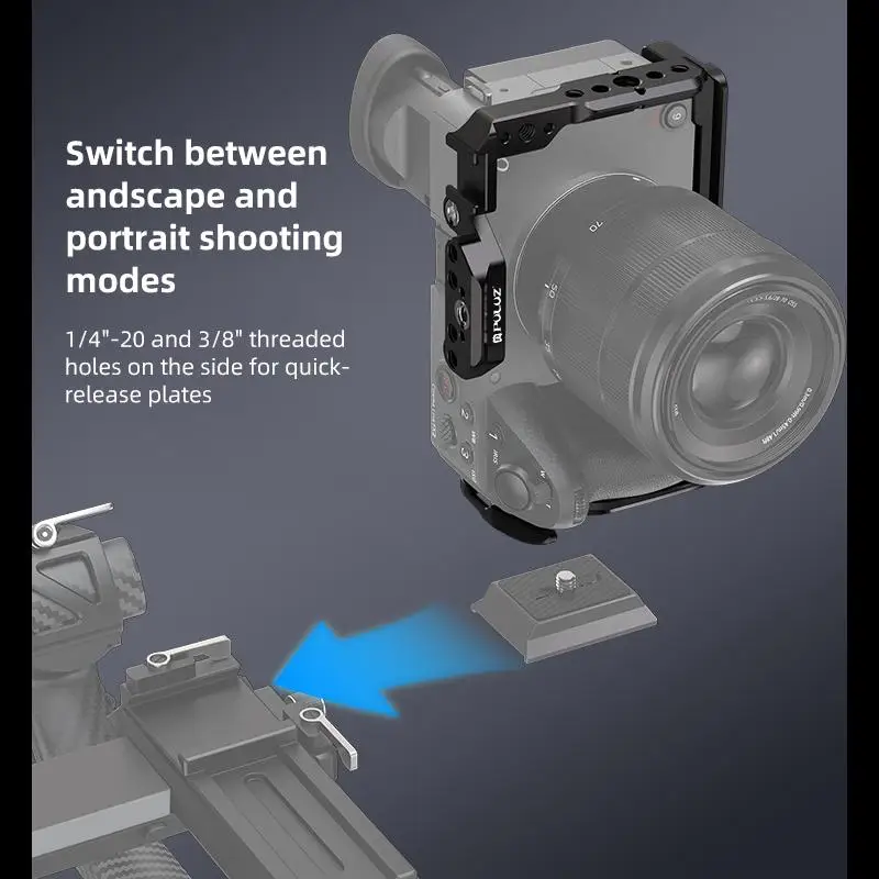 For Sony Cinema Line FX2 / ILME-FX2B PULUZ Metal Camera Cage Stabilizer Rig