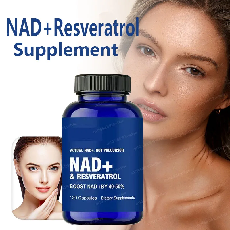 NAD Supplements 60-300Capsules with Resveratrol + Vitamin B3 for Cellular Health Skin Care