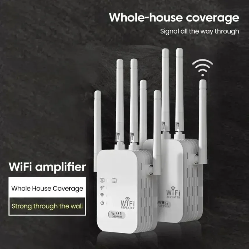 가정용 와이파이 듀얼 밴드 리피터 무선 신호 확장기 1200Mbps 2.4G 5G Wi-Fi 증폭기 공유기 장거리 신호 증폭