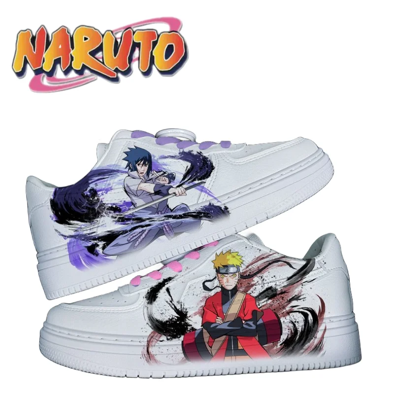 

Naruto Sasuke anime cartoon spring trend sports casual shoes men's graffiti mandarin duck outdoor comfortable running shoes