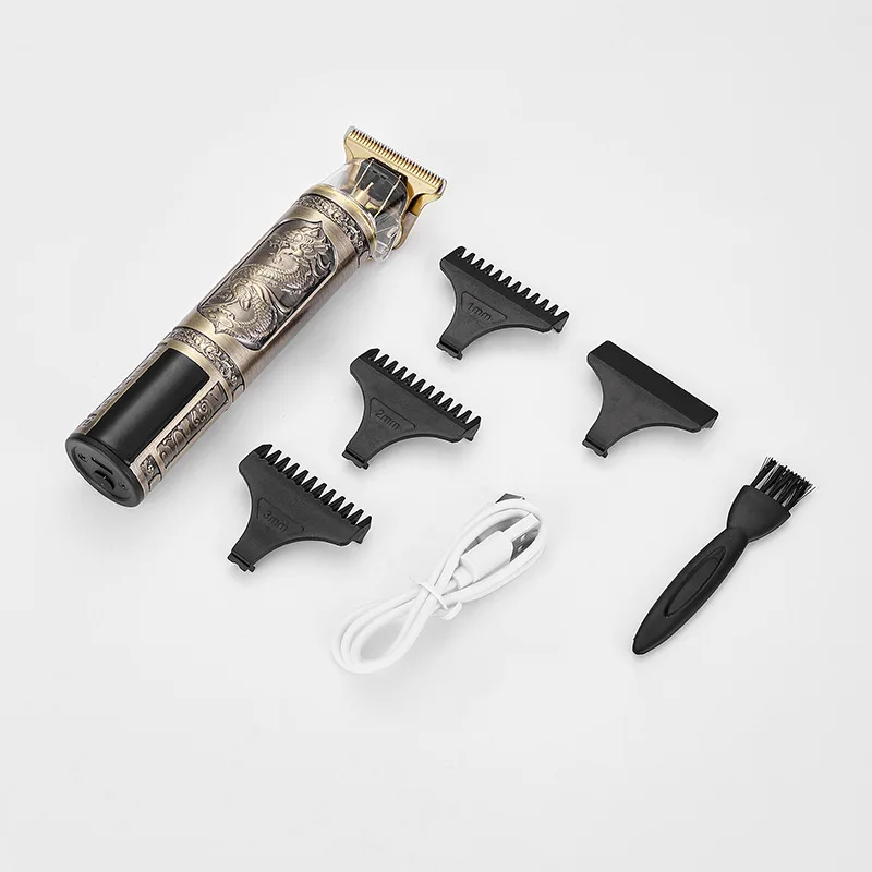 T9 Hair Clipper Electric Clipper Hairdressing USB Electric Three-speed Speed Adjustment Large-screen Power Display Metal Shaver 3