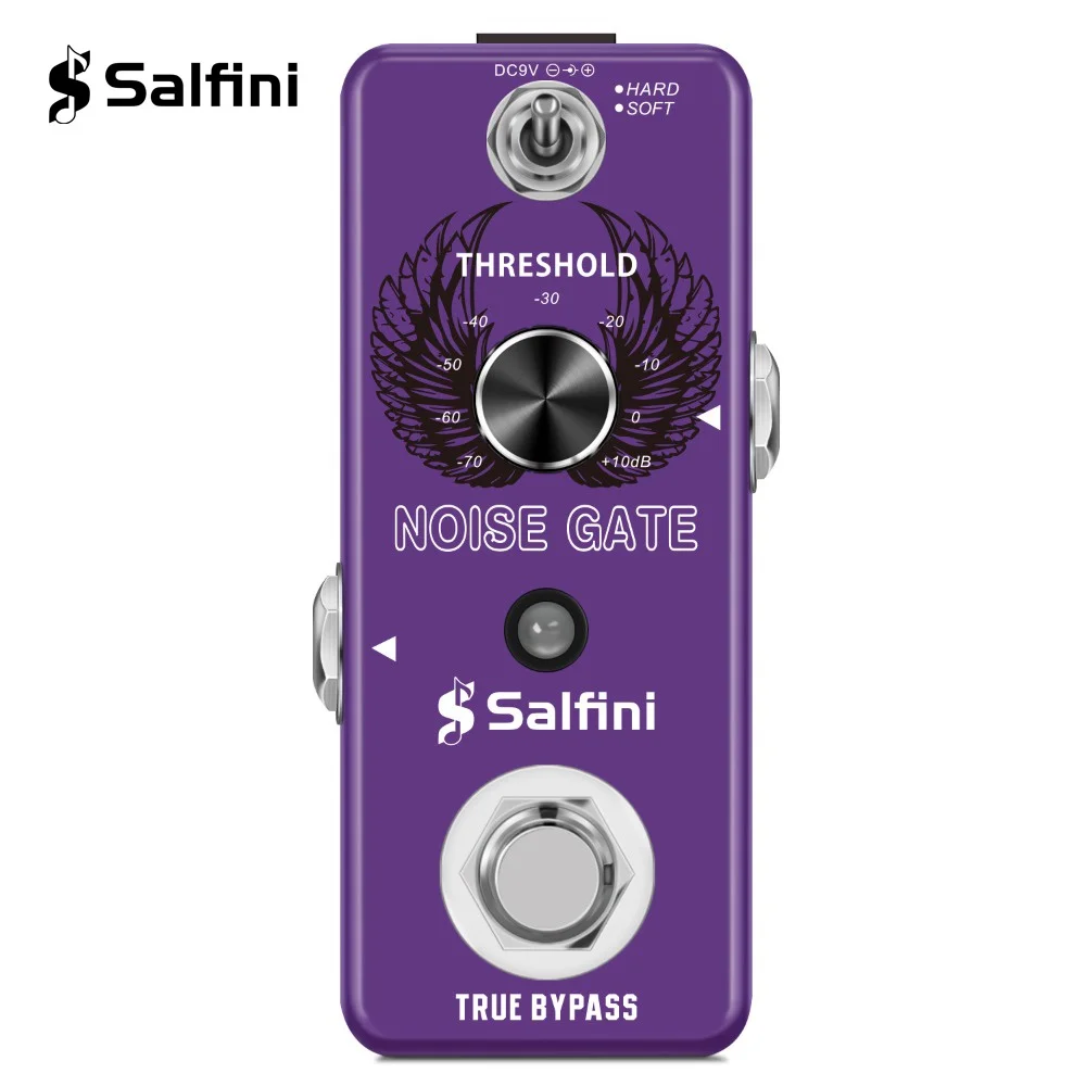 

Salfini Guitar Noise Gate Pedal Noise Killer Pedal Noise Suppression Effect For Electric Guitar Hard Soft 2 Modes