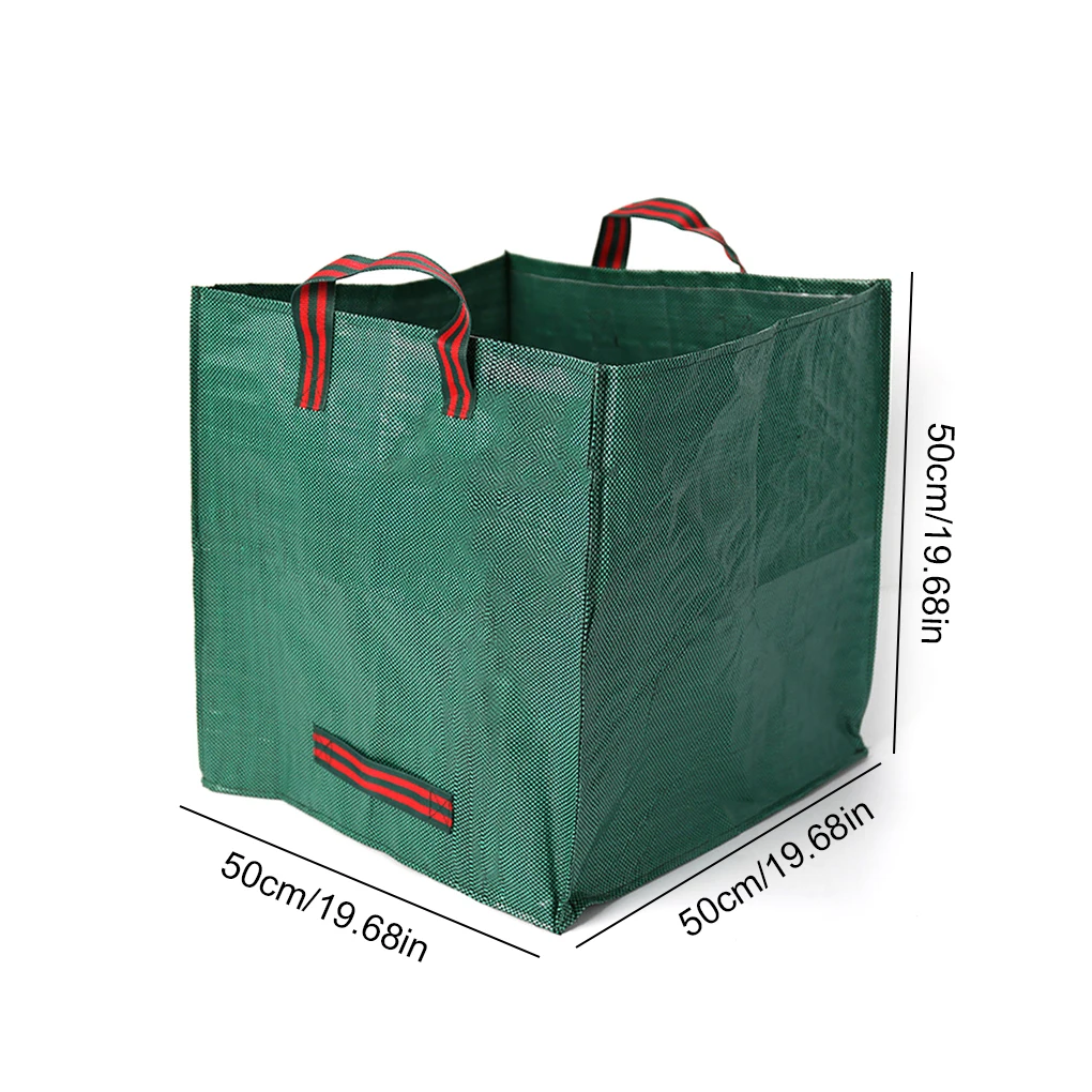 Garbage Bags Convenience Courtyard Large PP for Collecting Trash Bins Foldable Wearable Reusable Lawn Rubbish Bin 50CM