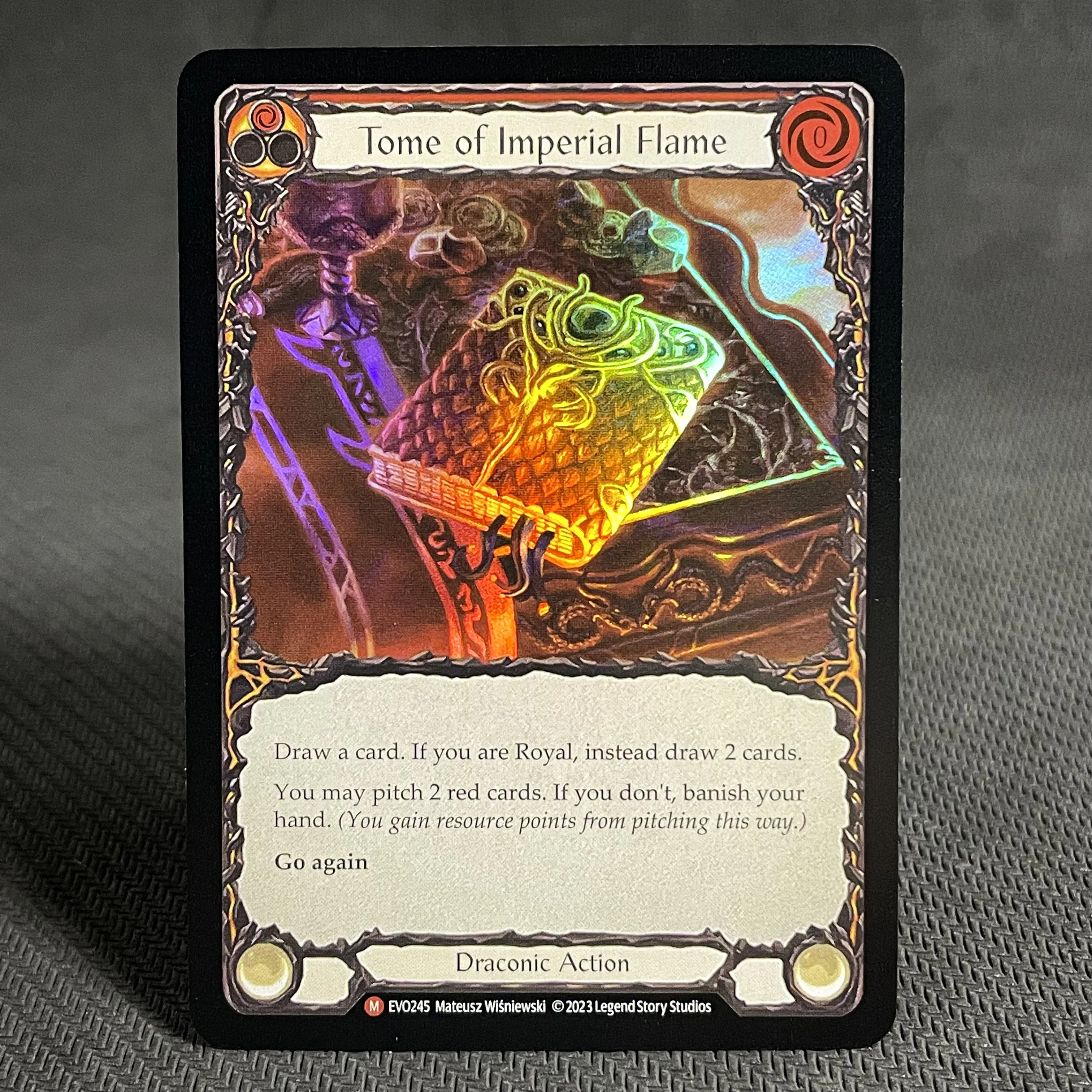 FAB Card Rainbow Foil Proxy Cards Blood Splattered Vest Command