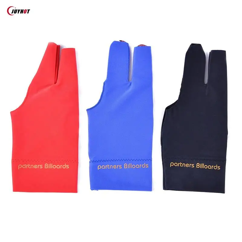 Three Finger Open Billiard Gloves Pool Cue Snooker Glove For Men Women Fits Left Hand High Quality Billiard Accessories