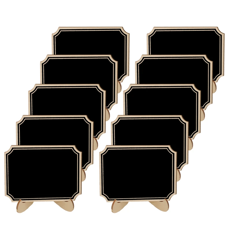 10pcs/Lot  Inner Corner Wooden mini blackboard For Wedding Party Decorations chalkboards Message board supplies