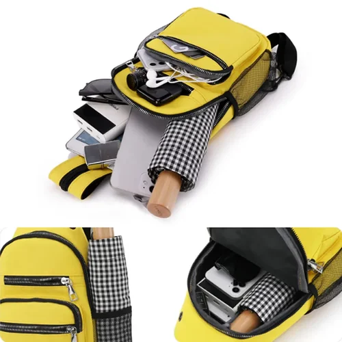 New Women Small Backpack Chest Bag Sling Messenger Bags Female Sports Bag Mini Travel Bagpack Crossbody Bag Girl Back Pack 5