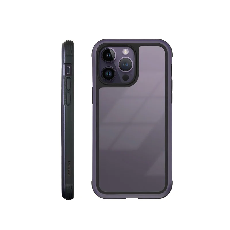 

KZDOO Ares Protective Mobile Phone Housing Anti-Shock Case Clear Backplate Anti-Scratch Cover For Iphone14/14plus/14pro/14promax