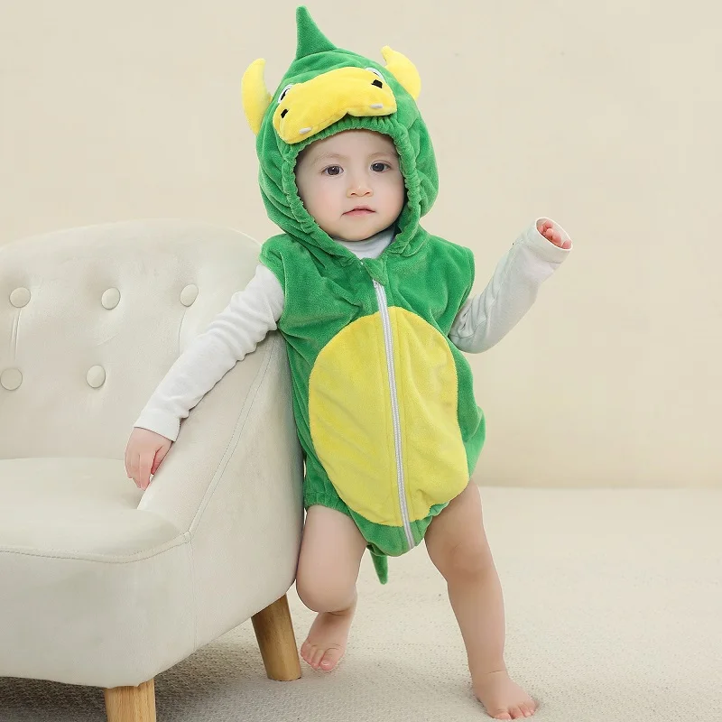 MICHLEY Spring Giraffe Baby Romper Bodysuit Sleeveless Newborn Clothes Infant Toddler Clothing Romper Halloween For Girl Boy 3