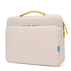 Waterproof Shockproof Laptop Sleeve & Briefcase, 14-16.1 Inch for 15-16 inch (Beige)