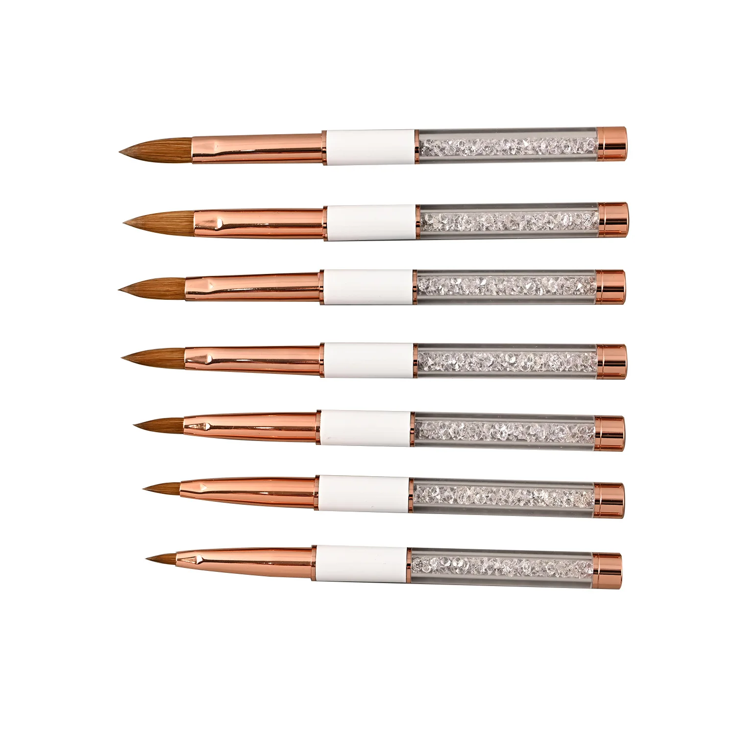 Crystal Handle Kolinsky Sable Nail Brush