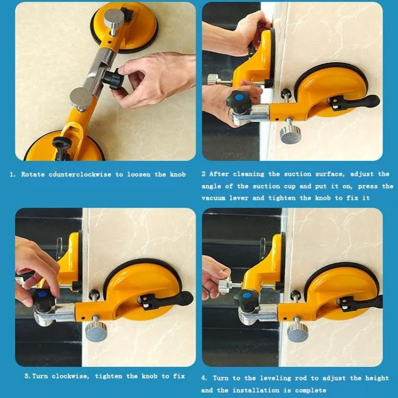 Angle Adjustable Fixed Splicing Suction Cup 90-270&deg; Angle Fixer Wall Glass Tile Slate Yin and Yang Installation Tools